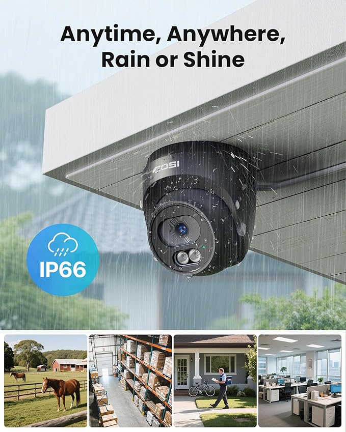 ZOSI C220 16CH 4K PoE Home Security Camera System, 16 Channel 4K 8MP NVR with 4TB HDD for 24/7 Record, 10 x 4MP(1440p) QHD 2.5K Dome IP Cameras Outdoor Indoor, Smart AI Human Detection, Two-Way Audio