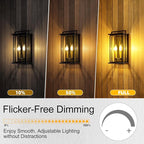 Candelabra Light Bulbs 40 watt Equivalent, E12 LED Bulb Dimmable Chandelier Bulbs, B10 Candle Light Bulbs 2700K Soft White, 90+CRI, 400LM, Cear Glass, 24 Pack