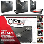 The OmniShelf Magnetic Portable Workstation + Toolbox, Computer & Laptop Stand, Multimeter Case, Utility Shelf w/ 50 lb Capacity, Hands Free Workstation Attaches to HVAC, Trucks & More (5 Count)