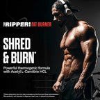 JNX SPORTS The Ripper! Shredding Thermogenic Fat Burner - Watermelon Candy 30 Servings | Advanced Fast Acting Thermogenic Pre-Workout, Appetite Suppressant for Men & Women