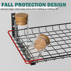 EVERHANGER Garage Wall Shelves 12x18 Inch, Wall Mounted Storage Shelf, Metal Shelf Rack, Heavy-Duty Shelf Organizer 2 Pack, Black