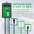 1500W Immersion Water Heater for Bathtub & Swimming pool – Portable Fully Submersible Electric Heater with Temp Control & GFCI for Hot Tub, Above Ground Pool, Inflatable Poo & Baptistry