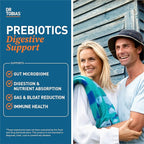 Dr. Tobias Prebiotics, Supports Digestion & Gut Health, Feed Good Probiotic Bacteria, Boost Gut Immune Function, Vegan & Non-GMO Gut Health Supplements for Men and Women, 90 Capsules, 90 Servings