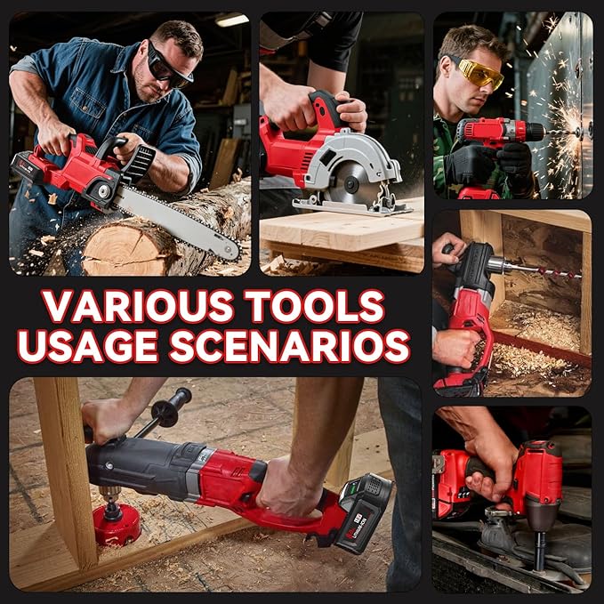 2Pack 8.0Ah Replacement for Milwaukee M18 Battery 18V Lithium Compatible with Milwaukee M-18 Battery 48-11-1865 48-11-1850 48-11-1860 48-11-1865 48-11-1852 48-11-1840 48-11-1862 Cordless Power Tools