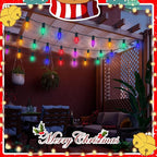 25 Pack LED Replacement Christmas Bulbs,Colored Plastic C9 Clear Replacement Bulbs Multicolor,Shatterproof C9/E17 Intermediate Base 0.6 Watt Great for Christmas Chandeliers Patio String Lights