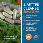 Dr. Tobias Colon 14 Day Cleanse, Advanced Gut Cleanse Detox for Women & Men with Cascara Sagrada, Psyllium Husk, Senna Leaf & Probiotics, Non-GMO Colon Cleanse, 2 Bottles of 28 Capsules (1-2 Daily)