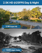 Loocam 5MP PoE Security Camera System 8CH H.265+NVR with 1TB HDD, 4pcs 4MP Wired Camera System AI Human Vehicle Detection Surveillance System Outdoor Indoor with Audio, Night Vision, 24/7 Recording