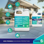 Silane Siloxane Penetrating Concrete Sealer – 16 oz Makes 32 oz – Water-Based Waterproof Protection for Indoor/Outdoor Concrete, Masonry, Brick, Pavers & Stone – Clear Finish