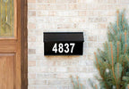 Mailbox Numbers Sticker - Reflective, Self Adhesive Numbers for Outside, Durable & Easy to Apply (White, 4 Inch)