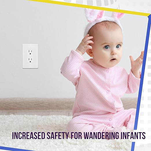 ENERLITES 20 Pack Matte White Decorator Receptacle with Screwless Wall Plate, Standard Electrical Wall Outlet, 15A 125V, Self-Grounding, 2-Pole, 3-Wire, UL Listed, 61502-TR-MWSID, Tamper Resistant