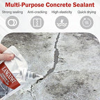 2 PCS Concrete Crack Filler, Cement Crack Repair Sealant, Self Leveling Concrete Filler for Driveways, Walkways, Patios, Outdoor Joint Repair Waterproof
