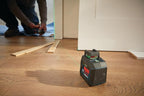 BOSCH GLL50-40G Green-Beam Self-Leveling 360 Degree Cross-Line Laser, Includes 4 AA Batteries, L-Bracket, Ceiling Clip, & Hard Carrying Case