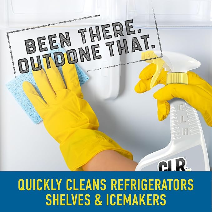 CLR Brands Calcium, Lime & Rust Remover, 26 oz. Spray Bottle, 2 Pack, Blasts Calcium, Dissolves Lime Deposits, Zaps Stubborn Rust Stains and Hard Water Deposits