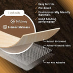 GSCIT Club Birch Edge Banding, 1 inch x 10ft roll of Wood Veneer Edge Banding Pre-glued Flexible, Real Wood Tape Banding for Cabinet Repair Furniture Restoration