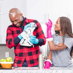 PLAYTEX Living Reuseable Rubber Cleaning Gloves (Medium, 8 Pairs), Premium Protection Reusable Household Gloves