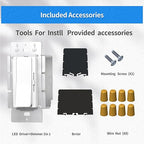 Dimmer and Driver Switch in one, 120W(60W*2) ON/Off Output Voltage: 12V +/-0.5V, UL, FCC, CE Class 2 Driver and dimmer Switch 2 in 1, UL Listed, Class 2 (12V 120W)