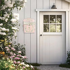 Mailbox Wall Mount Mailboxes for Outside Vintage Mail Boxes for House Outside Metal Drop Box Antique Style Nostalgic Charm Home Decorative, Bird Pattern, Pink