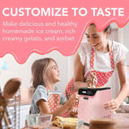 Whynter Ice Cream Maker Machine Automatic 1.28 Qt Upright with Built-In Compressor, LCD Digital Display & Timer, No Pre-Freezing, ICM-128BPS, Black/Pink