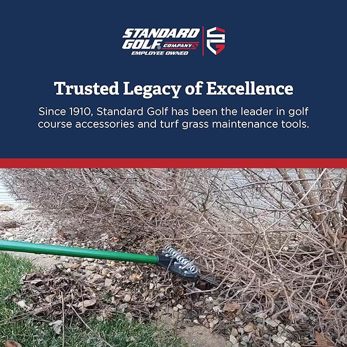 Standard Golf Garden Landscape Rake – 21” Head Garden Debris Rake | Elevate Your Outdoor Spaces with Precision and Efficiency | Ideal for Lawn and Garden Maintenance