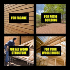 #10 x 3 Wood Screws by Grindy (400pack/6.6LBS) – DIY Deck Screws for Cabinet, Furniture & Other Projects – 1500H Golden Ruspert Treatment – for Indoor & Outdoor Use