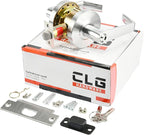 CLG HARDWARE Commercial Lever Door Lock - Heavy-Duty Locking Door Handle, Designer Door Handles, Cylindrical Lever Lock, Non-Handed Grade 2 Industrial Door Handle, 26D Satin Chrome, Classroom Function