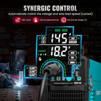 bestarc 145Amp MIG Welder, 110V 220V Flux Core MIG/Lift TIG/Stick 4 in 1 Welder Machine, Large LED Display Welding Machine, IGBT Inverter bestarc Welder MIG145 Soild Gasless Synergy MIG Welder