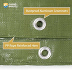 GUARD SHIELD Heavy Duty Tarp 6x8 Feet Green Multi Purpose Thick Waterproof Poly Tarp Cover 10mil