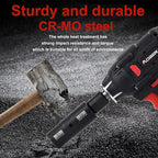 AOBEN 5 PCS 1/2" Drive Impact Socket Set, Flip Socket Set with Cr-Mo Steel, Includes 3 Inch Bar Extension, SAE and Metric Sizes