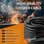 150ft 14/3 14 AWG Portable Power Cable (3 Conductor) - SJOOW 300V 14 Gauge Electric Wire for Motor Leads, Portable Lights, Battery Chargers and Machinery - 3 Conductor - 150 Feet Electrical Cord