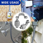 (1/2" Conduit Parts 60 Pack) Yariwiz 1/2 PVC Electrical Conduit Fitting Plastic Liquid Tight Conduit Connector Kit, Include 20 Conduit Couplings, 20 Conduit 90 Degree Elbows and 20 Conduit Straps