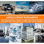 HUWREW 18 Amp Push Button Circuit Breaker 125-250V AC 50V DC L1 Series Manual Reset Thermal Circuit Breaker 18A Thermal Overload Protector