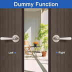 Orger 2 Pack Brushed Nickel Dummy Door Handle Lever One Side Non-Turning Dummy Door, Pantry Closet Door Lock Non-Functioning Dummy Door Handle
