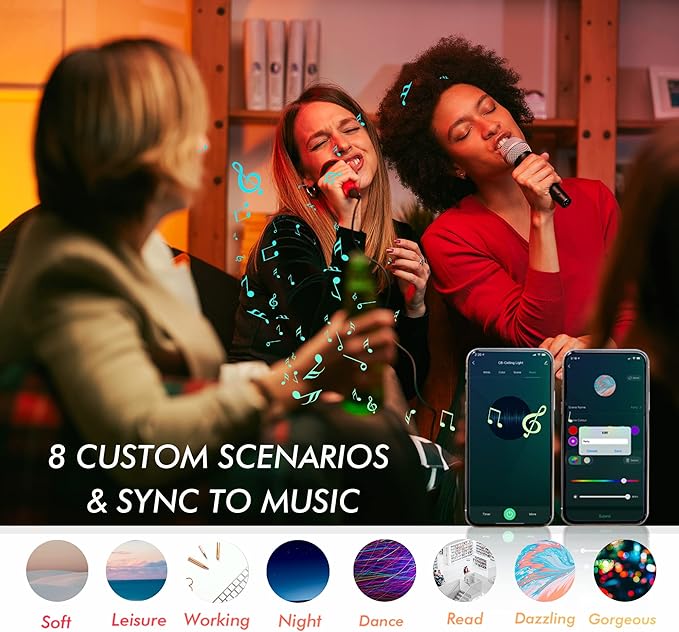 [6 Pack] CLOUDY BAY 4inch Smart WiFi LED Recessed Lights,RGB Color Changing Recessed Lighting,Compatible with Alexa and Google Home Assistant,10W 2700K-6500K,CRI90+ Wet Location,Oil Rubbed Bronze