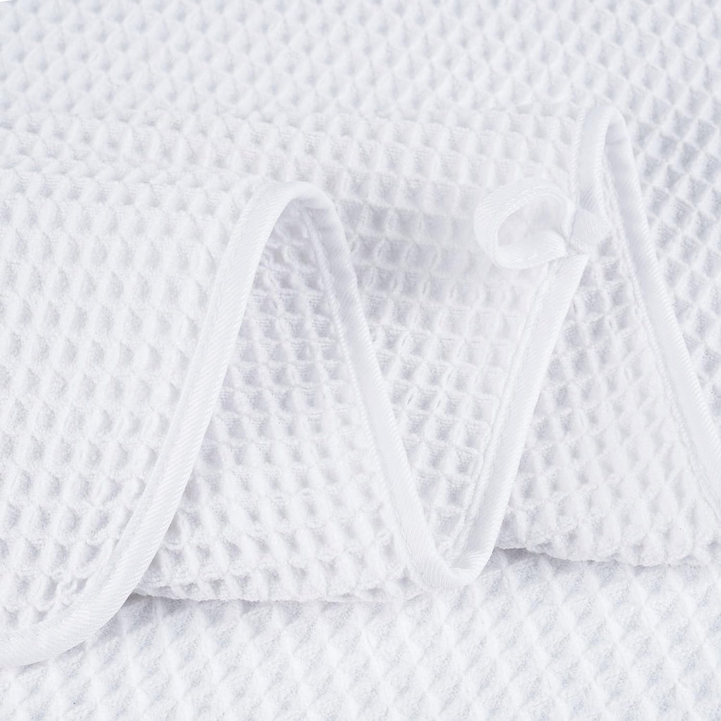 POLYTE Microfiber Quick Dry Lint Free Bath Sheet, 70 x 35 in, Set of 2 (Waffle Weave)
