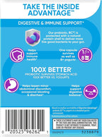 Digestive Advantage Probiotics For Digestive Health, Daily Probiotics For Women & Men, Supports Gut Health, Occasional Bloating & Diarrhea, Minor Abdominal Discomfort, & Immune Support, 60ct Capsules