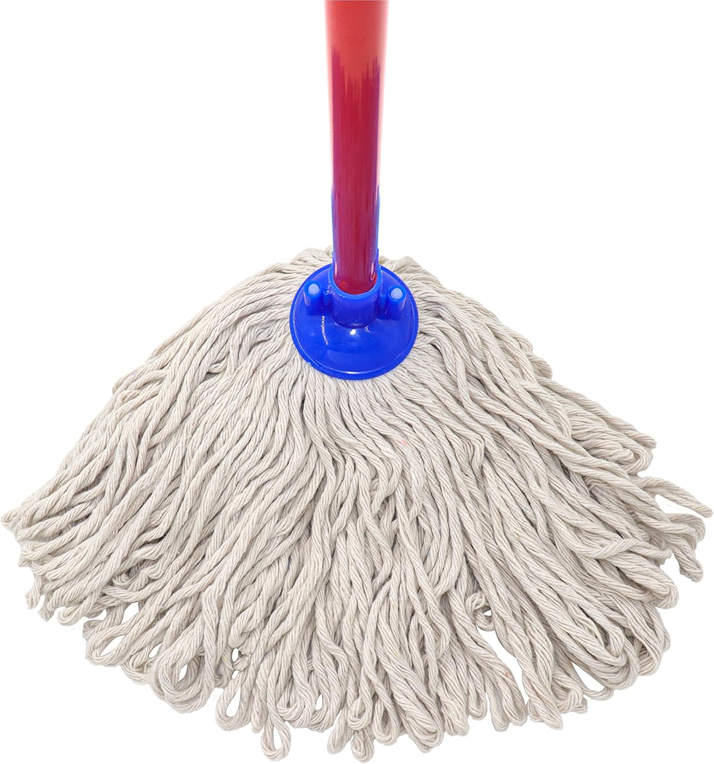 Cotton String Screw on Type Mop Replacement Head Refill Compatible with All Standard US Threading Pole - 3 PCS