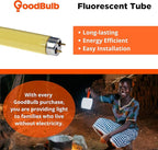 GoodBulb 32-Watt Screen Room Gold Fluorescent Tubes T8 Shape G13 Base Gold Light Color Screening Rooms for Print Pack of 2 Bulbs