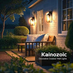 Motion Sensor Dawn to Dusk Outdoor Sensor Light Fixture Anti-Rust Exterior Wall Lighting Waterproof Outdoor Wall Lantern for Porch Patio Front Door Garage - 2 Pack