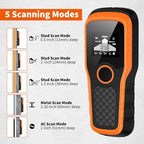 Stud Finder Wall Scanner 5-in-1 - Detector for Wood, Metal, Joists, Pipes, and AC Wires, Upgraded New version Intelligent Chip, High-Definition LCD Display Screen & Audible Alarm