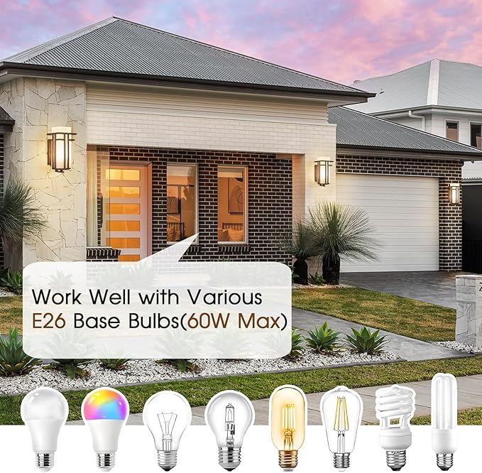 Oil Rubbed Bronze Porch Light Dusk to Dawn Outdoor Sconce Matte Brown Wall Lantern with Frosted Glass Outside House Lighting Waterproof Exterior Light Fixture for Patio Yards Garage Front Door