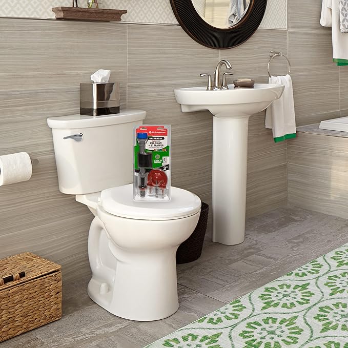 Fluidmaster K-400H-040-T5 PerforMAX Fill Valve and 3-Inch Flapper Toilet Repair Kit, Multicolor