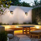 Outdoor Wall Lantern, Exterior Waterproof Wall Sconce Light Fixture, Black Front Door Mounted Lighting with Clear Glass, Anti-Rust Porch Lamp