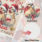 Christmas Swedish Dishcloths for Kitchen, 6 Pack Vintage Farm Animals Reusable Paper Towels Housewarming Gifts for Women, Xmas Absorbent Dish Rags for Home Cleaning