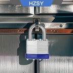 Padlocks Keyed Alike, Pack of 48, Laminated Steel Keyed Lock (1-9/16", 40mm), Padlocks with Same Key, Normal Shackle, for Toolbox, Locker & StorageUnit or More