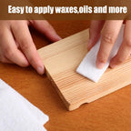 Hoolerry 40 Pcs White Scrub Pads Light Duty Scouring Non Woven Pad Non Scratch Abrasive Hand Multipurpose Scouring Sponge Multi Surface Scrubber Pads for Cleaning Polishing Home(4 x 6 Inch,White)