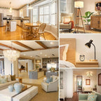 7.3 Inch E26 T10 Led Bulb 60 watt 3000k Soft White Edison Bulbs,6W E26 Long Light Bulb Tubular Light Bulb T10 Bulb T9 for Rustic Pendant,Industrial Pipe,Wall Sconces 6 Pack