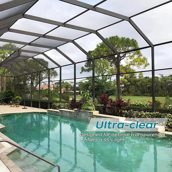 Ultra HD Window Screen – 316 Stainless Steel Durable & High Visibility Screen for Patio, Porch & Pool Areas (48" x84”)
