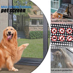 Pet Screen Replacement Door Repair Kit 36''x50' Thicken Charcoal Fiberglass Pet Screen Mesh Scratch- Against for Families with Cat or Dog Suitable for Windows, Doors and Porches