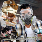 Respirator Mask with Filters - Reusable Respirators for Asbestos, Fume, Painting, Sanding, Resin, Polishing and Dust