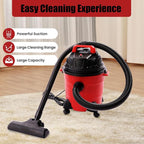 4 Gallon Wet Dry Shop Vac, Powerful Suction Shop Vacuum with Attachments, Portable Heavy-Duty Shop Vacuum 3 in 1 Function for House, Garage & Workshop